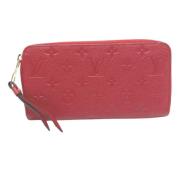 Pre-owned Fabric wallets Louis Vuitton Vintage , Red , Dames