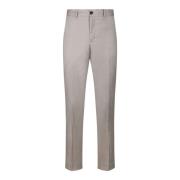 Chino Broek Rechte Snit Rits Selected Homme , Beige , Heren