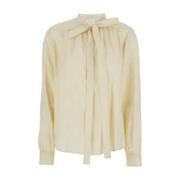 Beige Lavalliere Blouse Givenchy , Beige , Dames