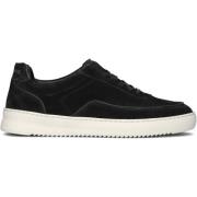 Lage Top Suède Sneakers Zwart Filling Pieces , Black , Heren