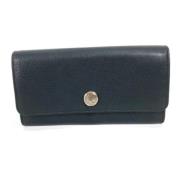 Pre-owned Leather wallets Bvlgari Vintage , Black , Dames