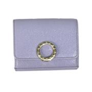 Pre-owned Leather wallets Bvlgari Vintage , Purple , Dames