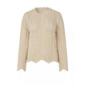 Cary O-Neck Breiwerk Modström , Beige , Dames