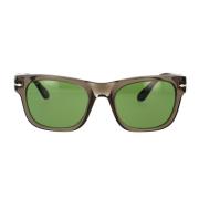 Iconische zonnebril met logo Persol , Gray , Unisex