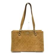 Pre-owned Leather chanel-bags Chanel Vintage , Brown , Dames