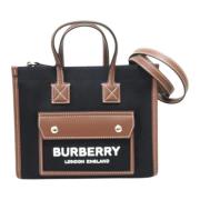 Pre-owned Canvas shoulder-bags Burberry Vintage , Black , Dames