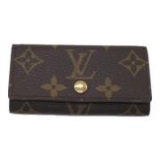 Pre-owned Canvas key-holders Louis Vuitton Vintage , Brown , Dames