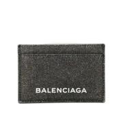 Pre-owned Leather wallets Balenciaga Vintage , Gray , Dames