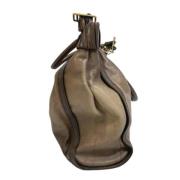 Pre-owned Leather shoulder-bags Burberry Vintage , Brown , Dames