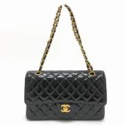 Pre-owned Leather chanel-bags Chanel Vintage , Black , Dames