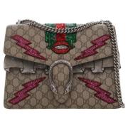 Pre-owned Canvas crossbody-bags Gucci Vintage , Beige , Dames