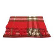 Pre-owned Cashmere scarves Burberry Vintage , Red , Dames