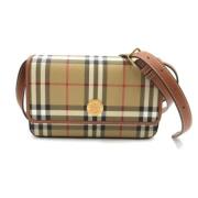 Pre-owned Canvas shoulder-bags Burberry Vintage , Brown , Dames