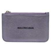 Pre-owned Leather wallets Balenciaga Vintage , Purple , Dames