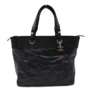 Pre-owned Leather chanel-bags Chanel Vintage , Black , Dames