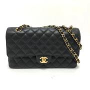 Pre-owned Leather chanel-bags Chanel Vintage , Black , Dames