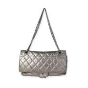 Pre-owned Leather chanel-bags Chanel Vintage , Gray , Dames