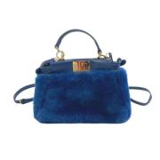 Pre-owned Canvas fendi-bags Fendi Vintage , Blue , Dames