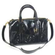 Pre-owned Leather chanel-bags Chanel Vintage , Black , Dames