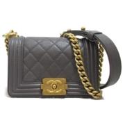 Pre-owned Leather chanel-bags Chanel Vintage , Black , Dames