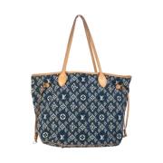 Pre-owned Fabric louis-vuitton-bags Louis Vuitton Vintage , Blue , Dam...