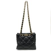 Pre-owned Leather chanel-bags Chanel Vintage , Black , Dames