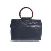 Pre-owned Leather chanel-bags Chanel Vintage , Black , Dames