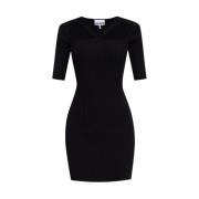 Jurk met uitsparingen Ganni , Black , Dames