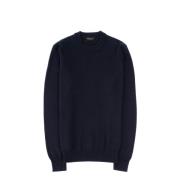 Navy Zeemans Gebreide Trui Roberto Collina , Blue , Heren