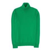 Nautische Groene Turtleneck Trui Roberto Collina , Green , Heren