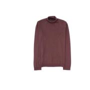 Rollneck Sweater Roberto Collina , Brown , Heren