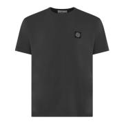 Heren T-Shirt Klassieke Pasvorm Stone Island , Gray , Heren