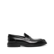 Zwarte platte schoenen met penny slot Dolce & Gabbana , Black , Heren