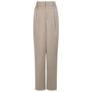 Zware Sateen Broek Neo Noir , Beige , Dames