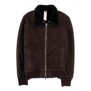 Shearling Bomber Jas Giorgio Brato , Brown , Heren