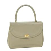 Pre-owned Leather handbags Gucci Vintage , Beige , Dames