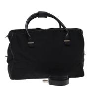 Pre-owned Nylon travel-bags Gucci Vintage , Black , Dames