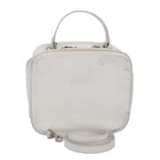 Pre-owned Leather handbags Gucci Vintage , White , Dames