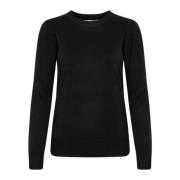 Zwarte Milasz Pullover Trui Saint Tropez , Black , Dames