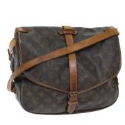 Pre-owned Canvas louis-vuitton-bags Louis Vuitton Vintage , Brown , Da...