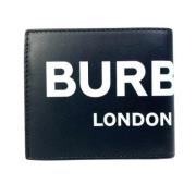 Pre-owned Leather wallets Burberry Vintage , Black , Heren