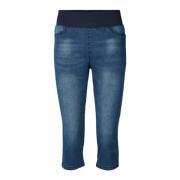 Stijlvolle piratenbroek in blauwe denim Freequent , Blue , Dames