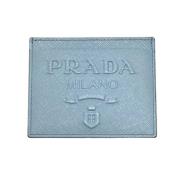 Pre-owned Leather wallets Prada Vintage , Blue , Dames