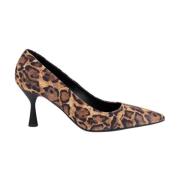 Luipaardprint Pumps Schoenen AGL , Brown , Dames