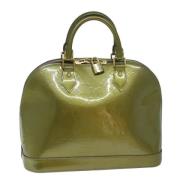 Pre-owned Leather handbags Louis Vuitton Vintage , Green , Dames