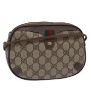 Pre-owned Leather gucci-bags Gucci Vintage , Beige , Dames