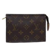 Pre-owned Canvas pouches Louis Vuitton Vintage , Brown , Dames