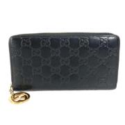 Pre-owned Leather wallets Gucci Vintage , Black , Heren