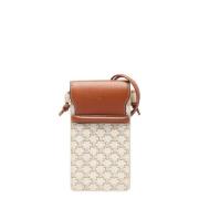 Pre-owned Canvas celine-bags Celine Vintage , White , Dames