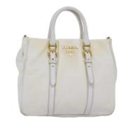 Pre-owned Nylon handbags Prada Vintage , White , Dames